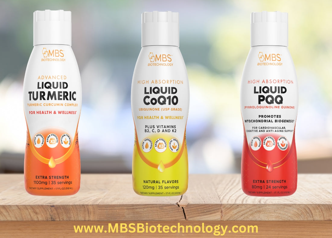 Unlocking the Power of Liquid Supplements Turmeric, CoQ10, and PQQ Ex